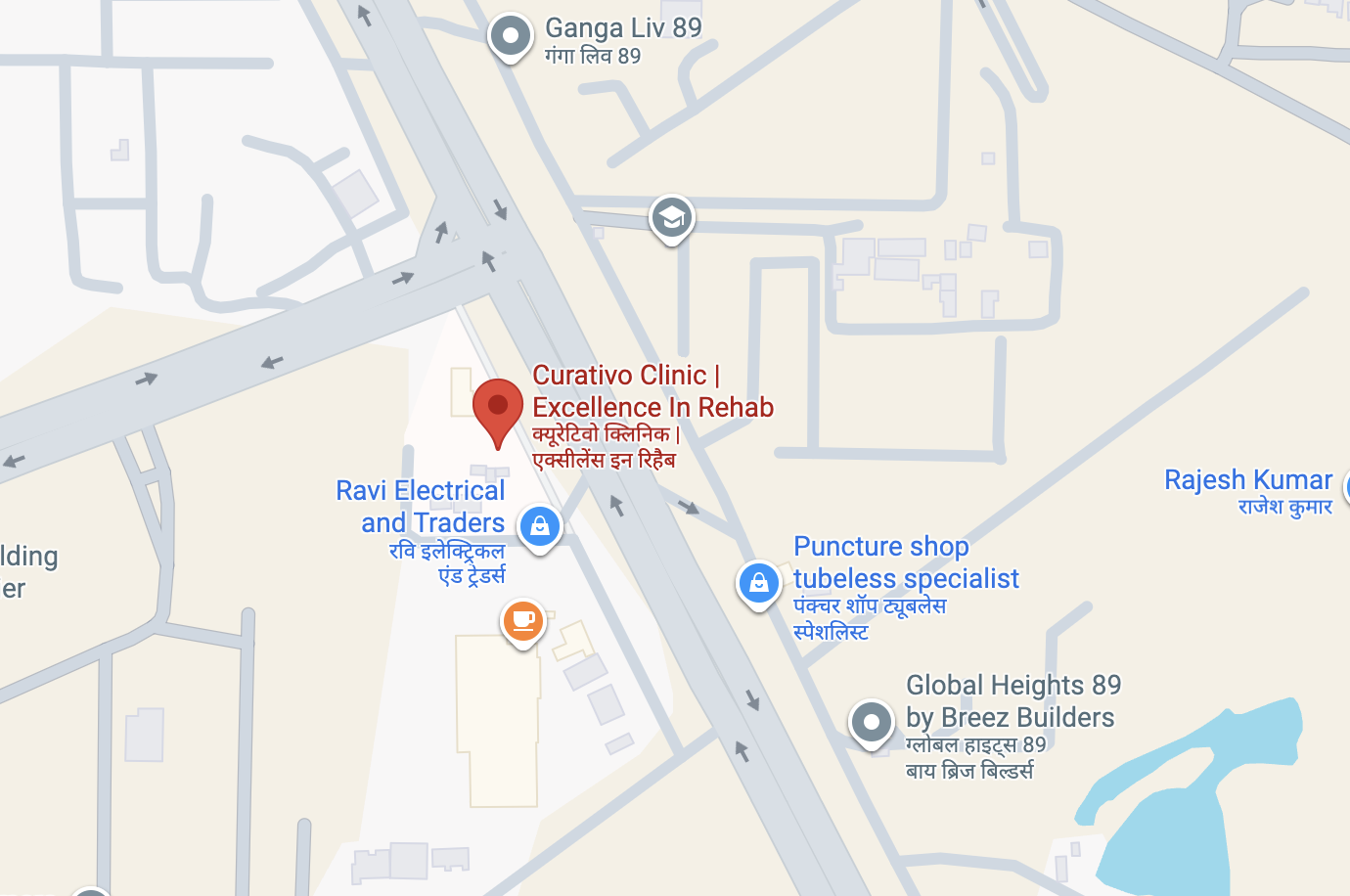 Clinic location map